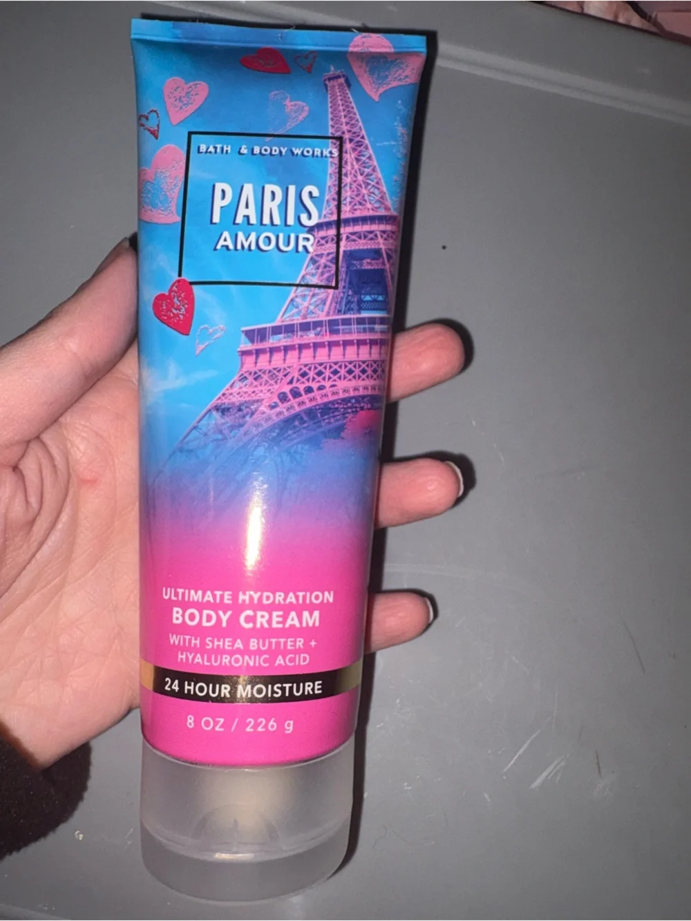 Bath & Body Works Paris Amour Body Cream - Blue & Pink